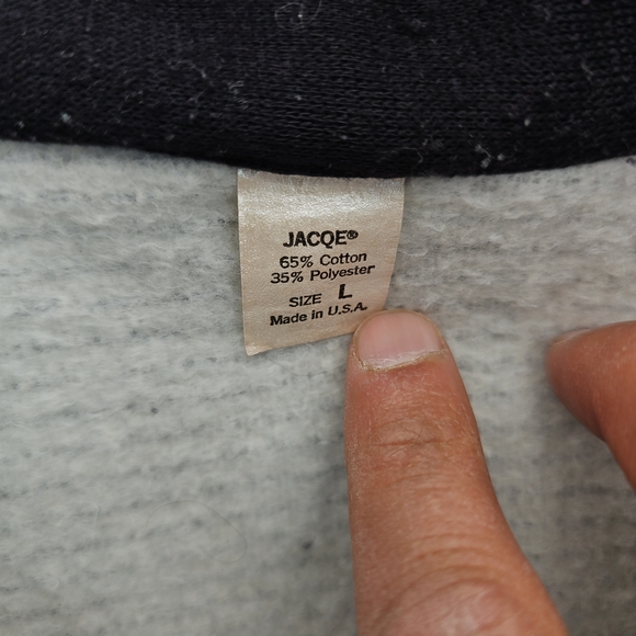 Vintage Nike Black and White Striped Half-Zip Sweatshirt - Picture 2 of 6